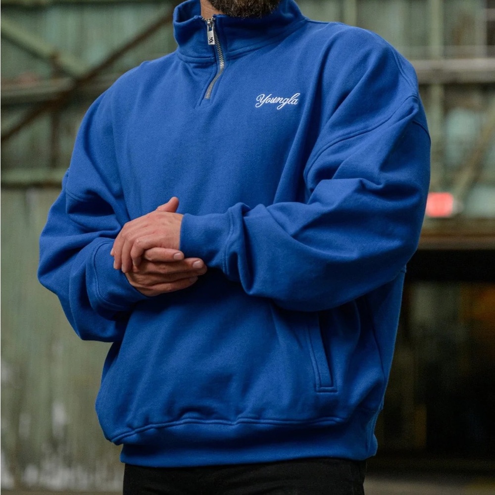 NWT YoungLA 558 Supersized G quarter zip